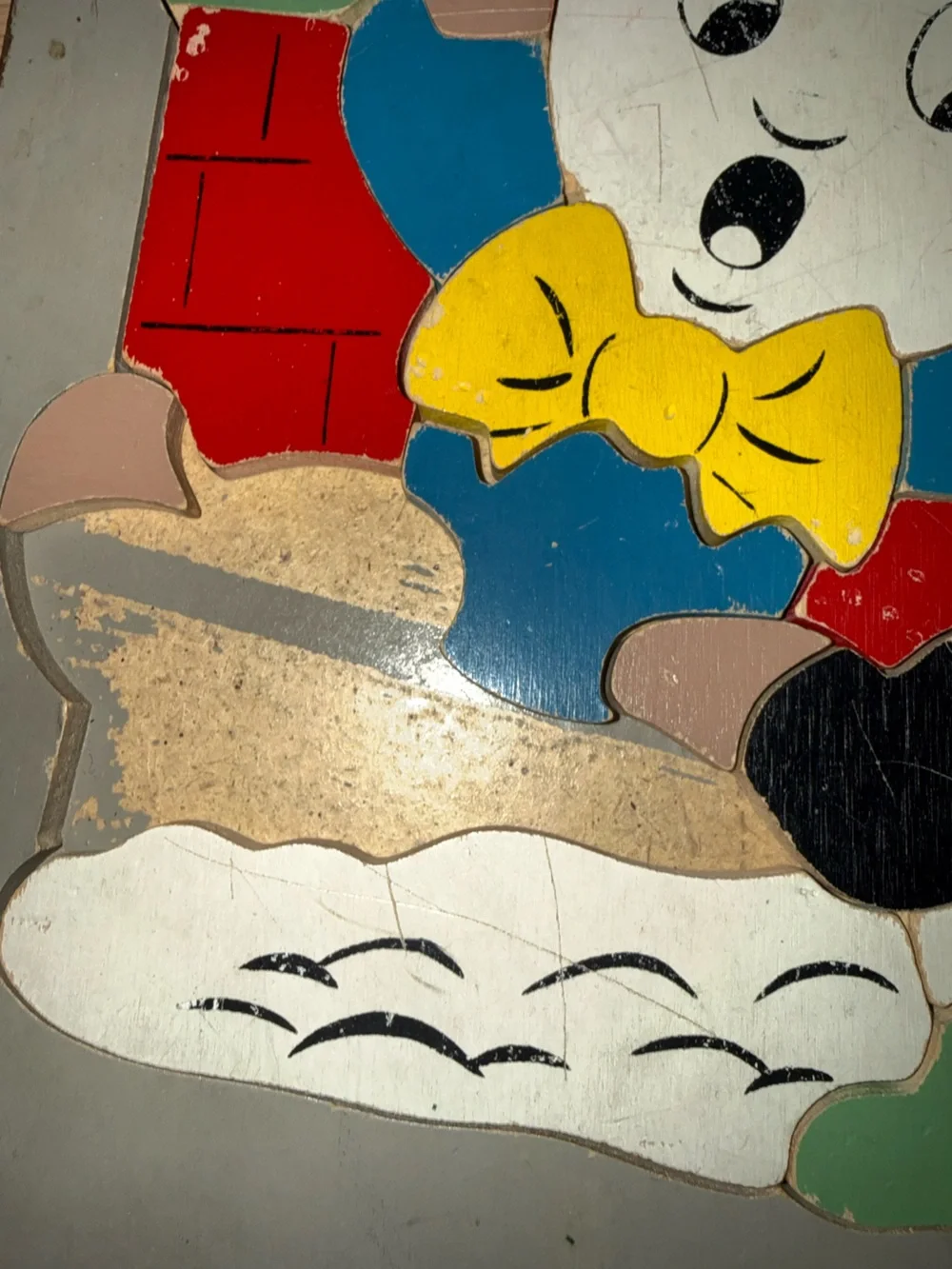 Vintage SIFO Kids Puzzle Panels - Bunny, Fishing, Horse & Humpty